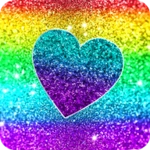 glitter wallpaper android application logo